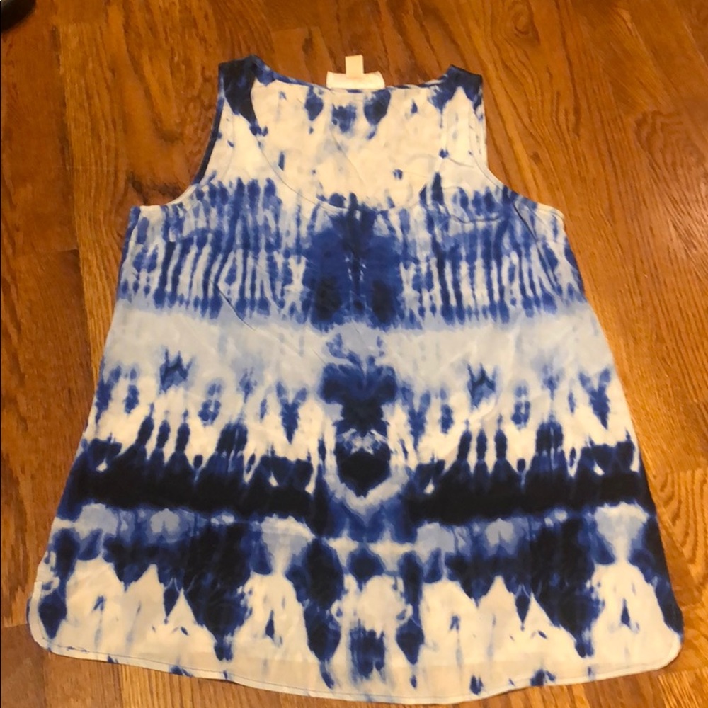 Michael Michael Kors blue/white tie dye top